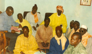 Community Trainers of CIRPED in a meeting with the farmers.